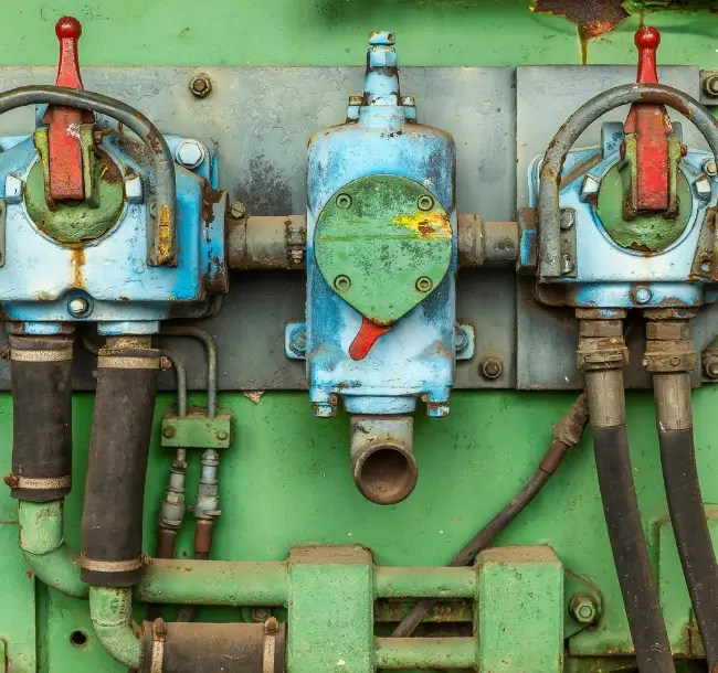 green color with blue color used surplus valves